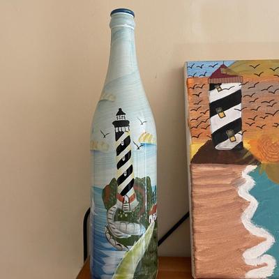 Hand Painted Lighthouse Decorative Items