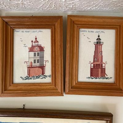 Needlepoint Lighthouse Wall Art