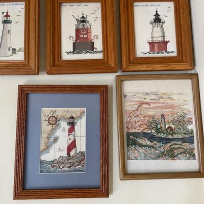 Needlepoint Lighthouse Wall Art