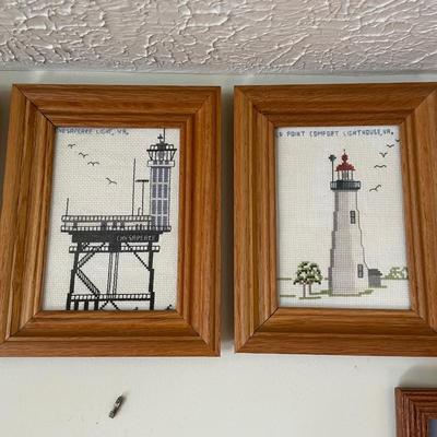 Needlepoint Lighthouse Wall Art