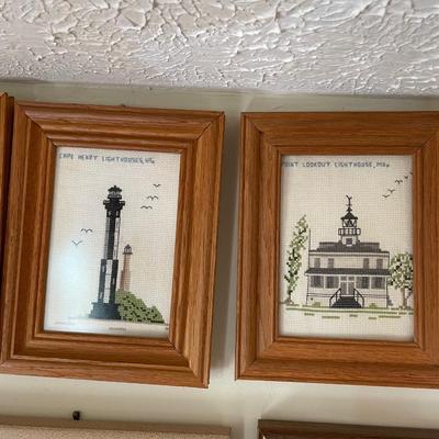 Needlepoint Lighthouse Wall Art