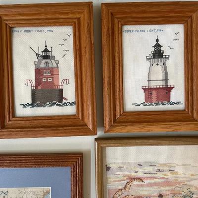 Needlepoint Lighthouse Wall Art