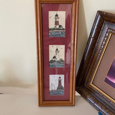 Four Lighthouse Wall Art Items