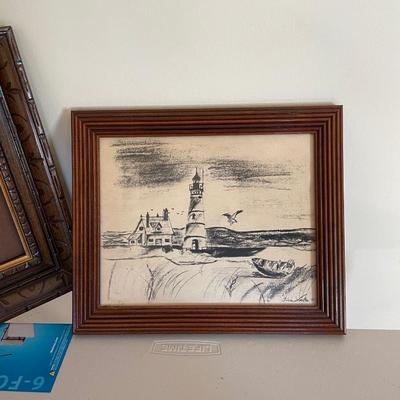 Four Lighthouse Wall Art Items