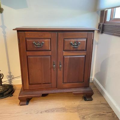 Solid Cherry Wood Music Cabinet (LR-DW)