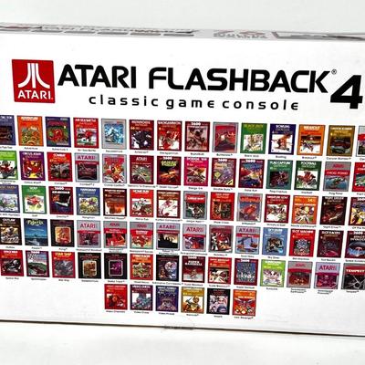 Atari Flashback 4 Classic Game Console with Centipede Poster and 76 Built in Games
