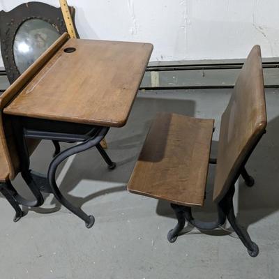 Vintage ASC School Desk w/ extra Bench