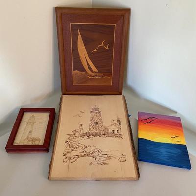 Lot of Lighthouse Decorative Items