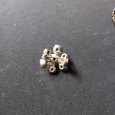 ANTIQUE PINS WITH RED STONES