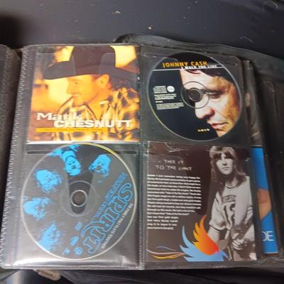 LARGE 3 RING CASE FULL OF A VARIETY OF MUSIC ON DISC