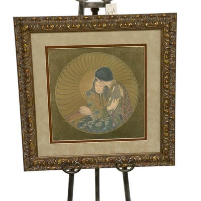 Irene Spencer (American, d. 2006) Lithograph "I Love You"