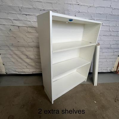 White 3 Tier Bookcase