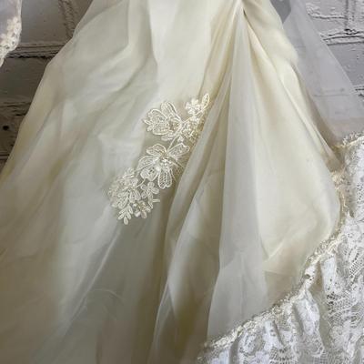 Vintage Wedding dress / Wedding Gown & veil