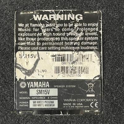 2 YAMAHA SM15V Speaker (Retail $500.00 each)