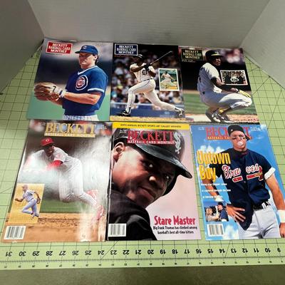 6 Beckett Baseball Card Monthly Magazine
