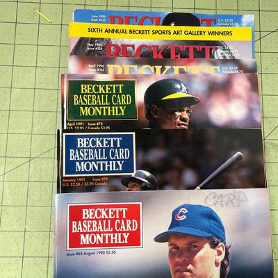 6 Beckett Baseball Card Monthly Magazine