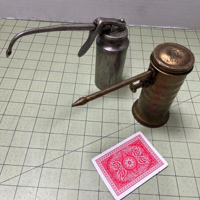 2 Vintage Oil Cans