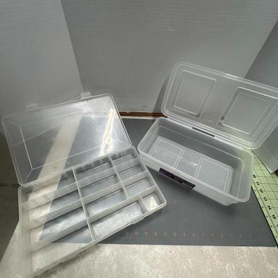 Plastic Rectangular Grid Box Organizer