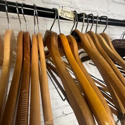 35 Wooden Clothes Hangers