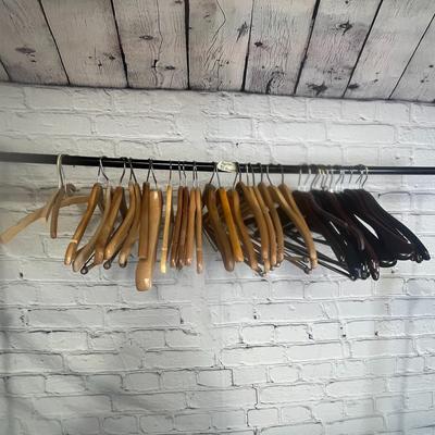 35 Wooden Clothes Hangers