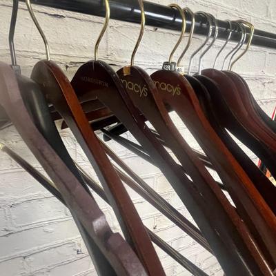 35 Wooden Clothes Hangers