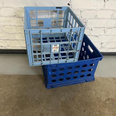 2 Different Plastic Milk Crate