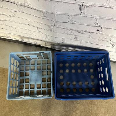 2 Different Plastic Milk Crate