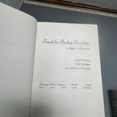 French Readings Book One To Five, French for Reading Knowledge, Begining German, Beginning French A Cultural Approach.