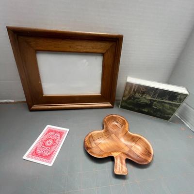 2 Photo Frame With Bluetooth Speaker & Bowl Snack