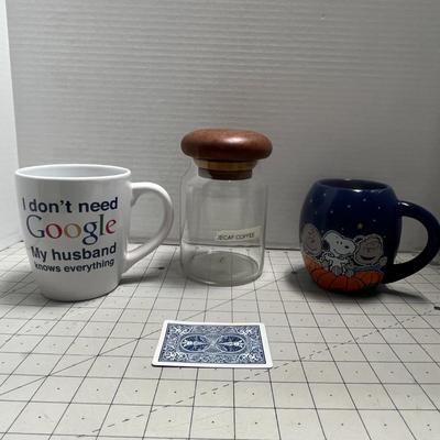 Teak wood and glass With 2 Coffee Mug