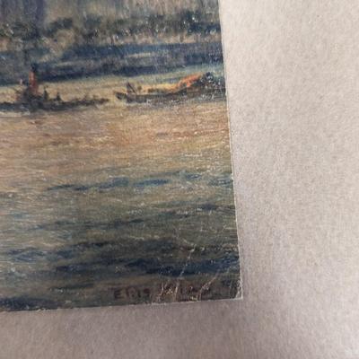 Framed Landscape Art 13 1/2" x 12"