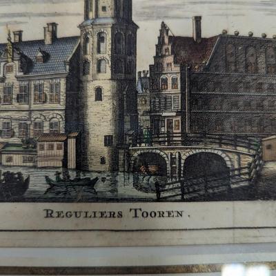 Framed Reguliers Tooren Art 12" x 10 3/4"