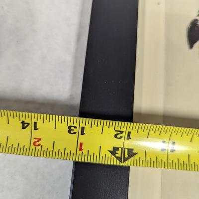 Framed Morgan Dennis Black & White Whiskey Ad 13" x 14"