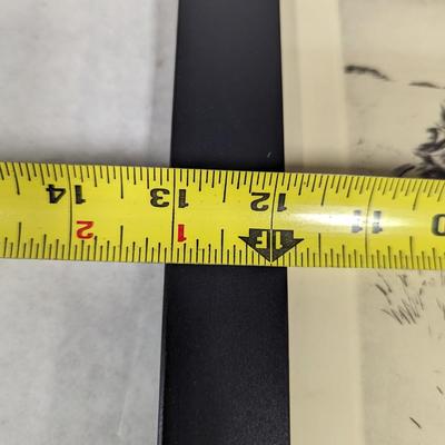 Framed Morgan Dennis Black & White Whiskey Ad 13" x 14"