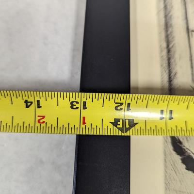 Framed Morgan Dennis Black & White Whiskey Ad 13" x 14"