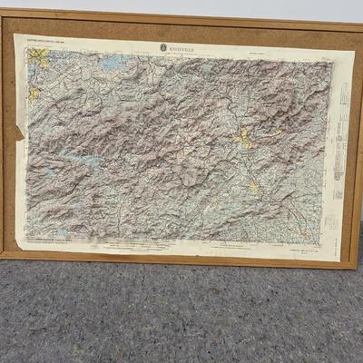3D Topographic Map Knoxville