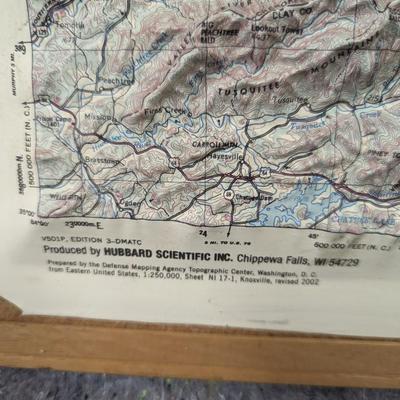 3D Topographic Map Knoxville