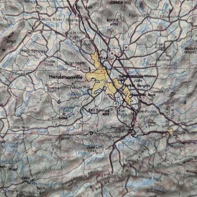 3D Topographic Map Knoxville