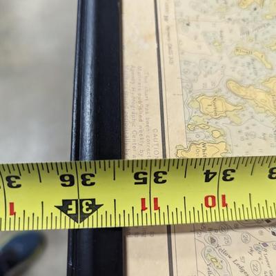 Framed Penobscot Bay Map