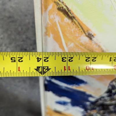 Framed Bear Painting 24" x 48 1/2"