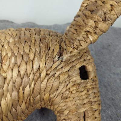 Rattan Deer Wall Mount