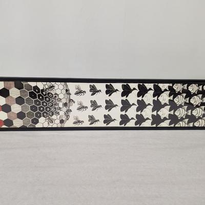 Framed Metamorphose Art 8 3/4" x 41 1/8"