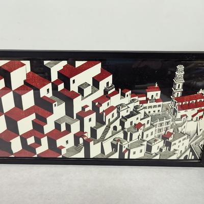 Framed Metamorphose Art 8 3/4" x 41 1/8"