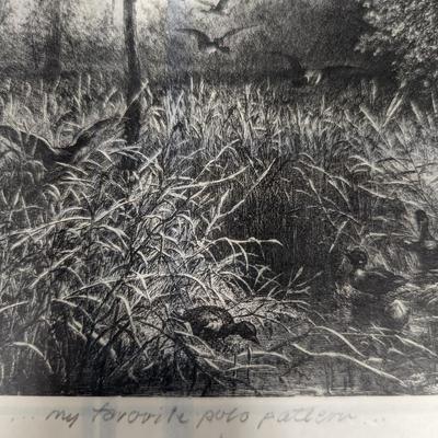 Framed Signed Print 20 1/2" x 16 3/4"