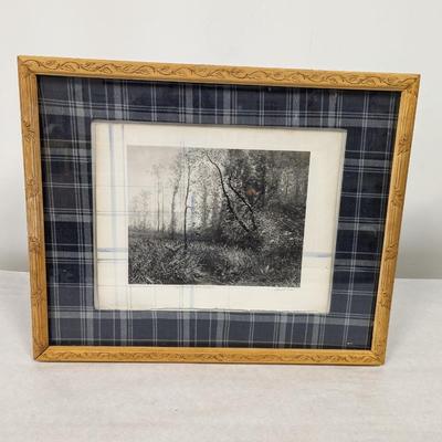 Framed Signed Print 20 1/2" x 16 3/4"