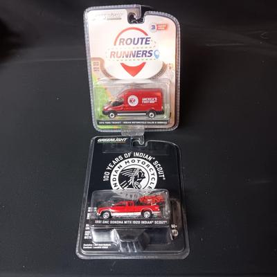 2 NEW INDIAN MOTORCYCLE '91 GMC SONOMA & '15 FORD TRANSIT MODELS