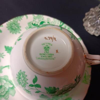 CANDLE FIGURES, SALT/PEPPER SHAKERS, DEPRESSION GLASS DISH AND MORE