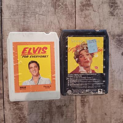 ELVIS PRESLEY AND STEVE MARTIN ON 8-TRACK TAPES