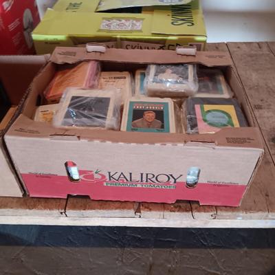 BOX FULL OF MOSTLY EDDY ARNOLD 8-TRACK TAPES
