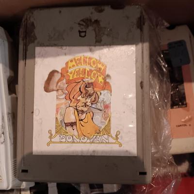 BOX OF 8-TRACK TAPES WITH A VARIETY OF MUSIC